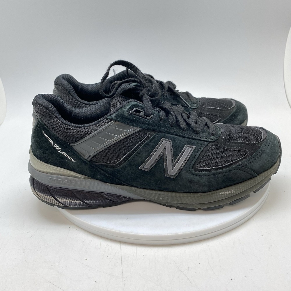New Balance Sneakers Womens 10 B 990 V5 W99BK5 Black Casual Athletic Gym Shoes
